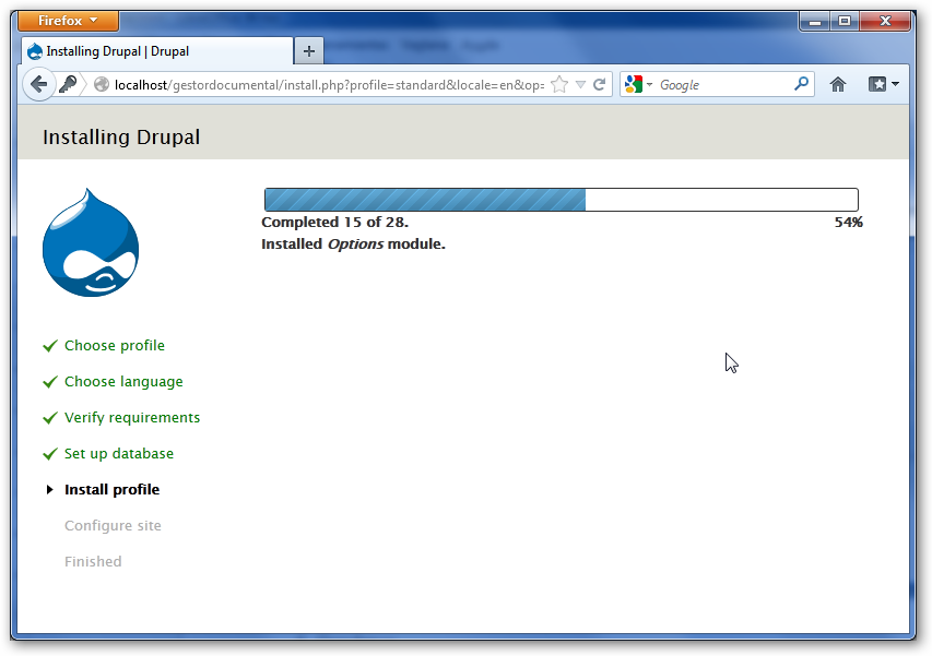 Instalando Drupal