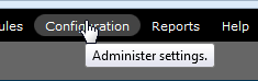 Menu de configuracion de Drupal 7
