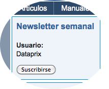 Subscripción a la Newsletter Semanal de Dataprix