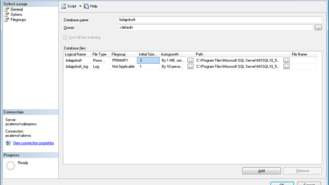 Nuevas bases de datos en nuestro servidor SQL Server 2008. Pensemos y evitemos valores por defecto