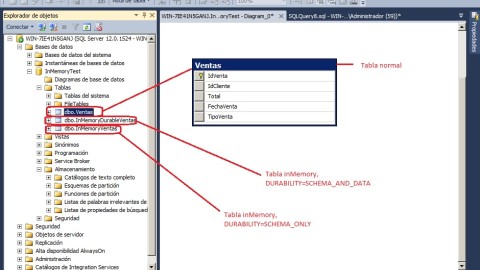 Datos inmemory en SQL Server 2014