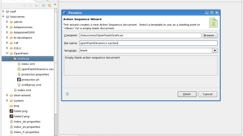 Open Flash Dinamico con Pentaho
