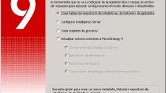 Asistente de configuración de Microstrategy
