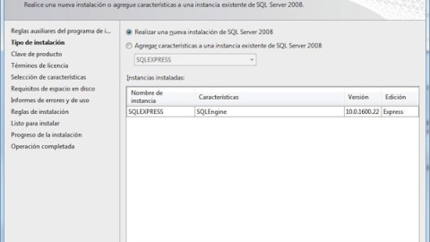 Para instalar SQL Server MAnagement Studio hay que elegir realizar una nueva instalación