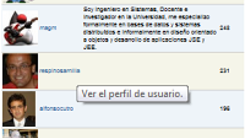 Ranking de usuarios de Dataprix