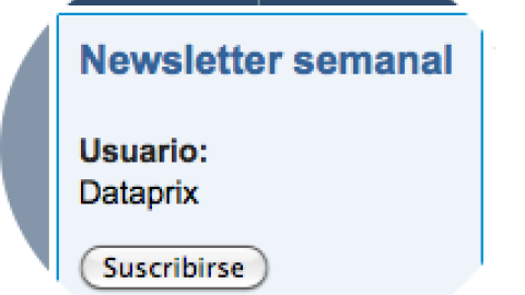 Subscripción a la Newsletter Semanal de Dataprix