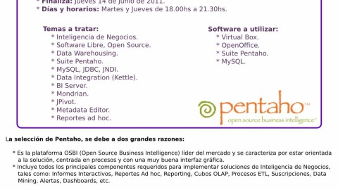Curso OSBI Pentaho, Argentina-Córdoba