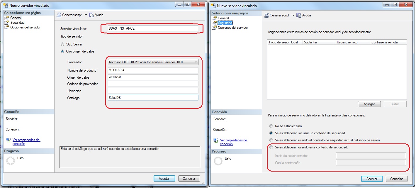Connetion to SSAS instance