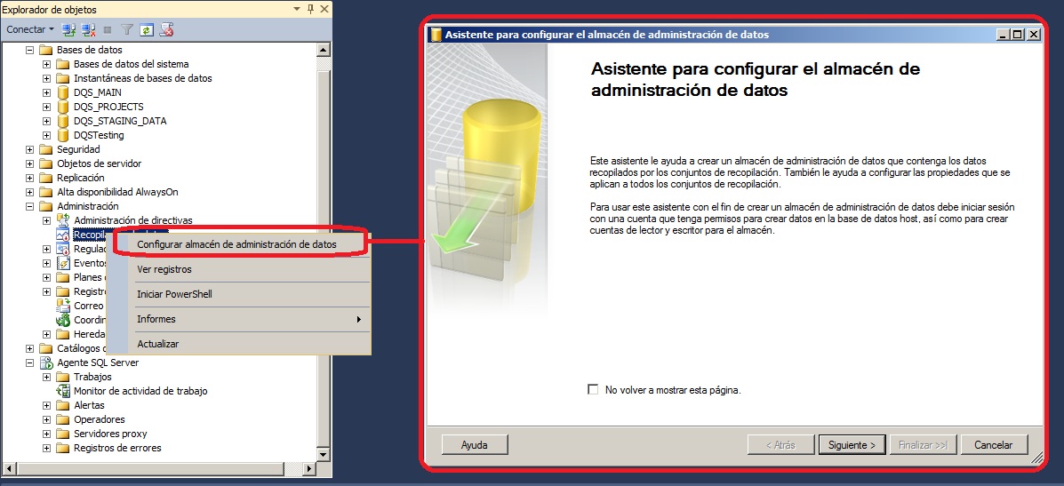 Almacen de administracion de datos de SQL Server