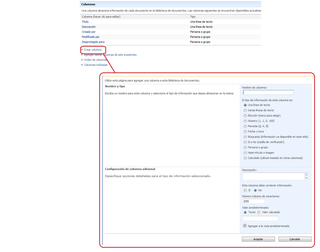 Añadir una descripción de nuestros informes en Report Builder