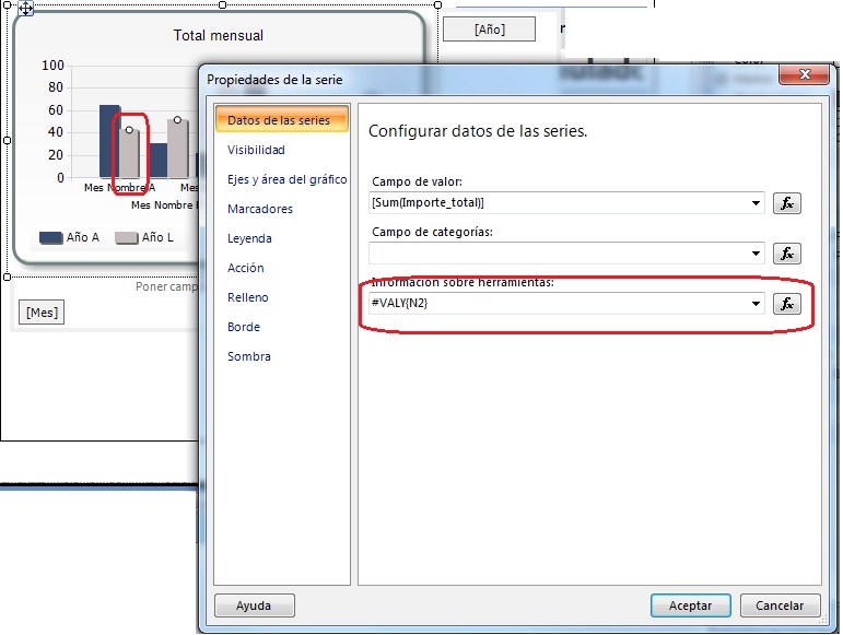 Gráficos y KPI's de Report Builder