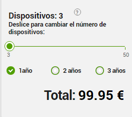 Configurador de Compra de antivirus Bitdefender GravityZone