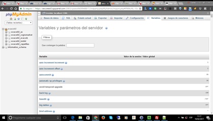 phpMyadmin para gestionar por web bases de datos MySQL