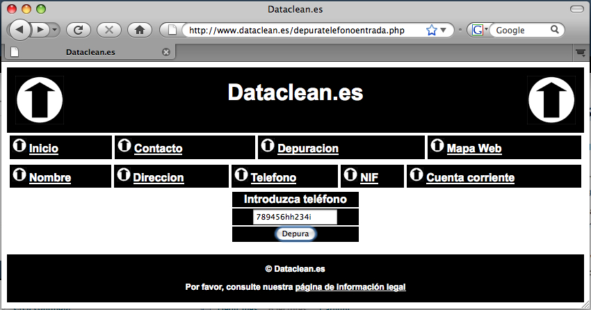 Web Dataclean.es