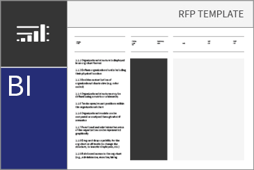 Plantilla RFP para proyectos de BI