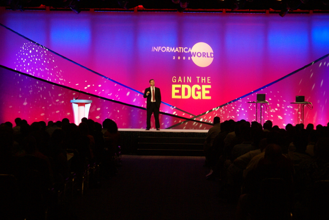 Chris Boorman en la sesión general del Informatica World