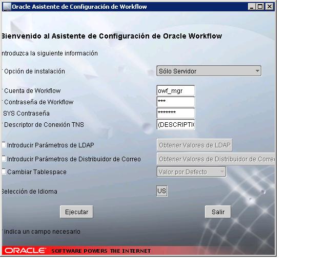 Asistente de configuración OWF