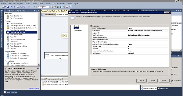 Lanza script de kettle desde SQL Server Integration Services