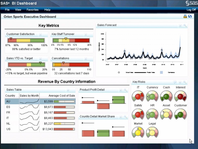 SAS BI Dashboard