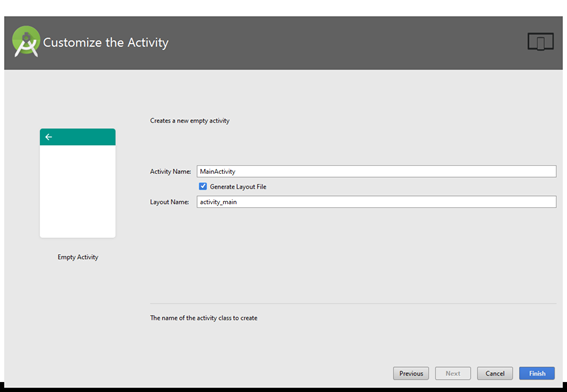 Nombre de la activity