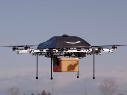 ¿Es un pájaro? ¿Es un avión? No, es un dron de Amazon que te lleva la compra a casa