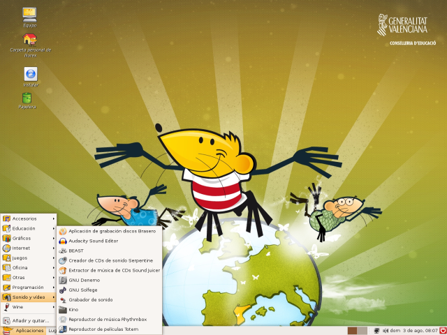 La Generalitat Valenciana publica una nueva versión de su distribución de software libre LliureX