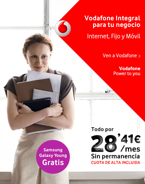 Vodafone Integral: ADSL + Fijo + Móvil con regalo de Smartphone