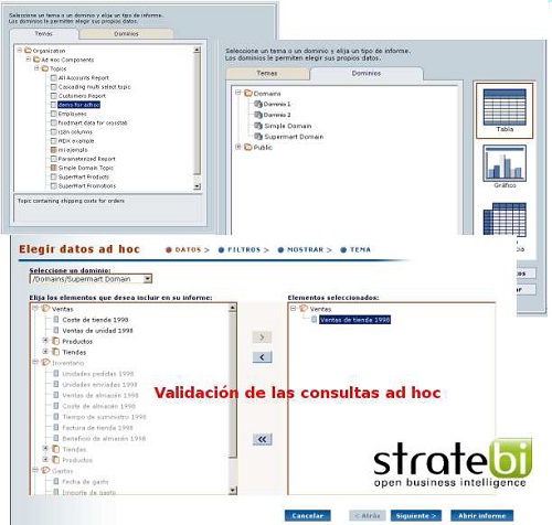 Editor de informes ad-hoc 