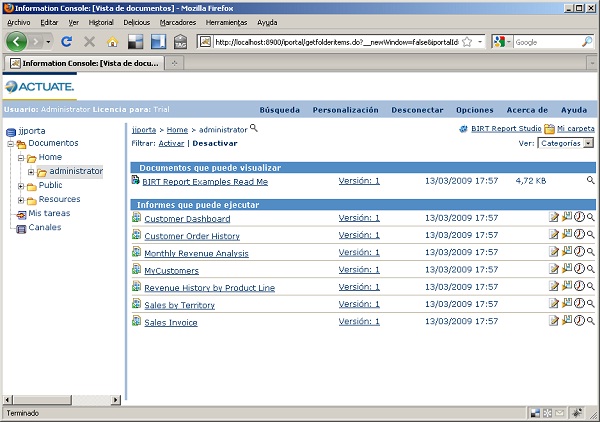 Aplicación Web Iserver