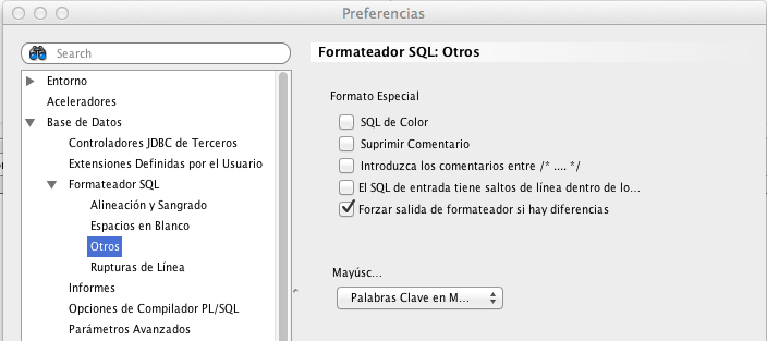 Configurar editor de Oracle SQL Developer