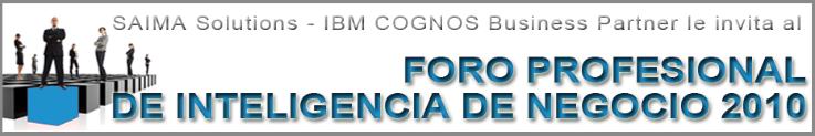 Saima Solutions Patrocina el Foro Profesional de Inteligencia de Negocio