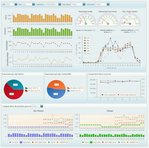 Informe con filtros Business Intelligence Atlas SBI