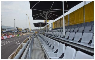 Tribunas de DAPLAST en las carreras