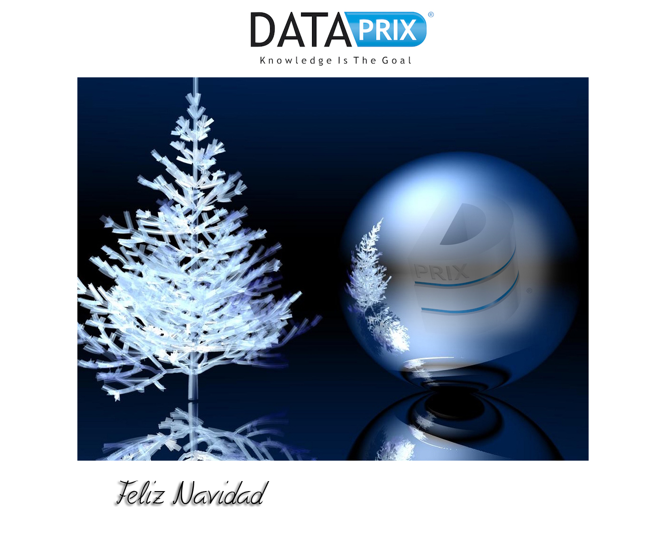 Felicitación de Navidad de Dataprix