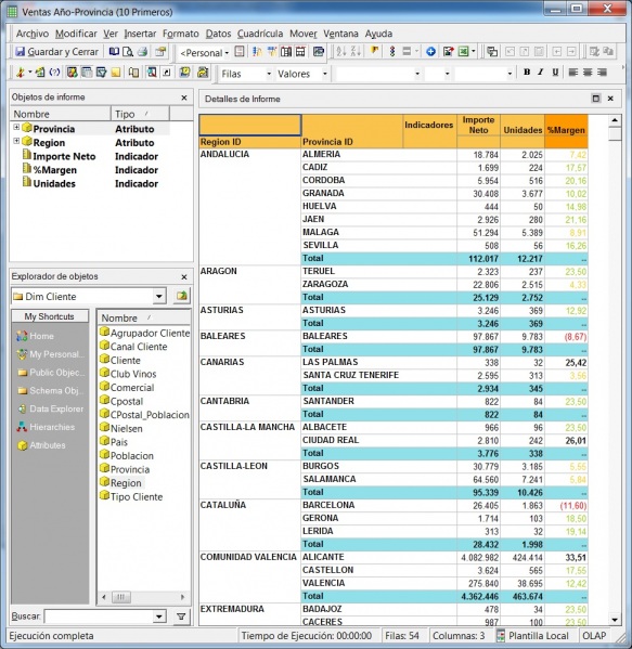  Informes de Microstrategy con paginación