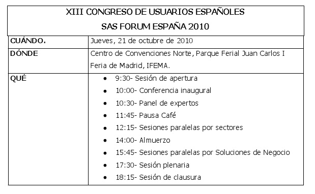 XIII CONGRESO DE USUARIOS ESPAÑOLES