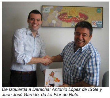 Antonio López de ISGe y Juan José Garrido, de La Flor de Rute