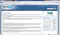 Microsite de Sage en Dataprix