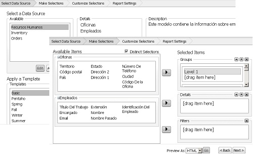 Interfaz informes Add-hoc (WAQR)