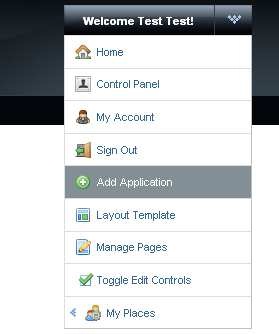página principal de liferay