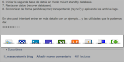 SexyBookmarks de Dataprix para compartir contenidos