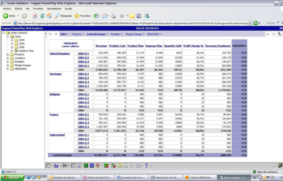 Powerplay de IBM Cognos 8 BI Análisis