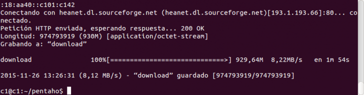 Descarga Pentaho BI Server6.0
