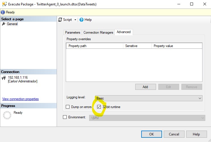 Ejecutar paquetes SSIS en 32 bits