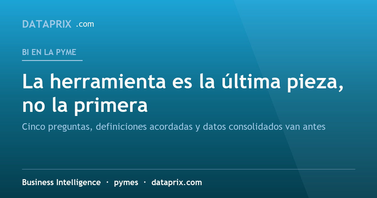 Business Intelligence para pymes: por dónde empezar y qué evitar