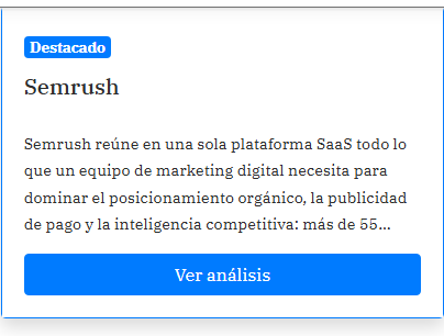 Bloque «Software destacado» del lateral de Dataprix