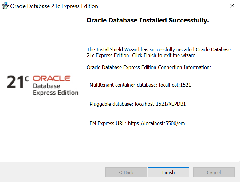 Oracle Database XE