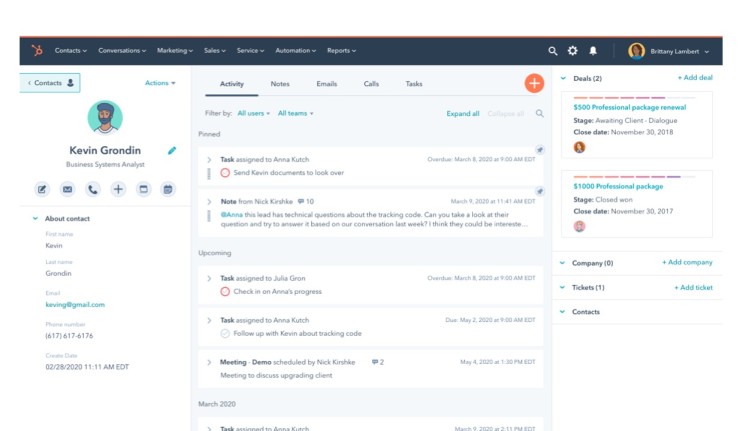 Hubspot CRM Platform